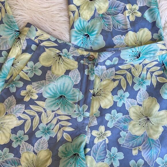 Tommy Bahama 100% Silk Tropical Print Pants Size 2 - Picture 11 of 11